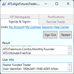 AFT.Desktop for AFT8 cloud to NinjaTrader 8 features